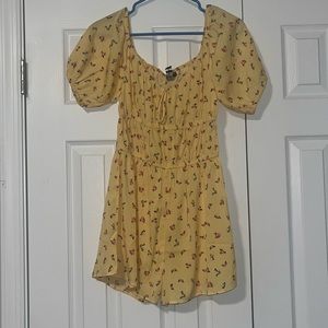 Yellow flower romper